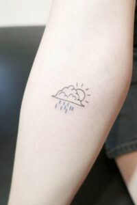 Cloud Tattoos, tattoo ideas for women, tattoo for women