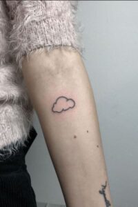 Cloud Tattoos for women, tattoo designs for women, Cloud Tattoo ideas