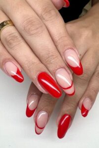Red Winter Nails, winter nails, winter nail designs, winter nail ideas