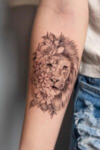 Lion Tattoos for women, tattoo designs for women, Lion Tattoo ideas