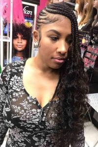 Gorgeous Side Braids, Braids with Curls, Braids with Curls Hairstyle