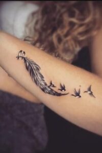Feather Tattoos, tattoo ideas for women, tattoo for women