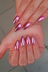 Pink Chrome Nails, chrome nail designs, chrome nail ideas
