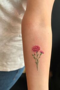 Carnation Tattoos, tattoo ideas for women, tattoo for women