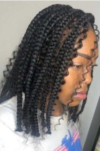 Bob Braids with Curls, Braids with Curls, Braids with Curls Hairstyle