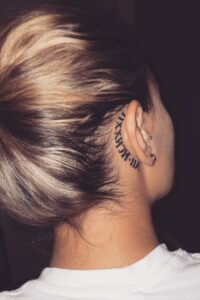 Behind the Ear Tattoo, Behind the Ear Tattoo for Women, tattoo placement for women