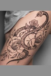 Thigh Tattoo, Thigh Tattoo for Women, tattoo placement for women