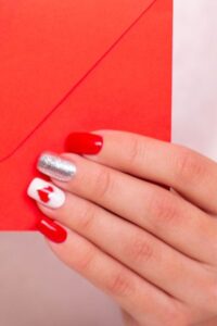 Red Flirty Hearts, valentine's day nails, valentine's day nail designs, valentine's day nail ideas