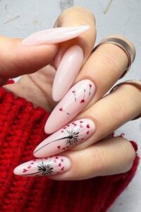 Heart & Arrows Nails, valentine's day nails, valentine's day nail designs, valentine's day nail ideas